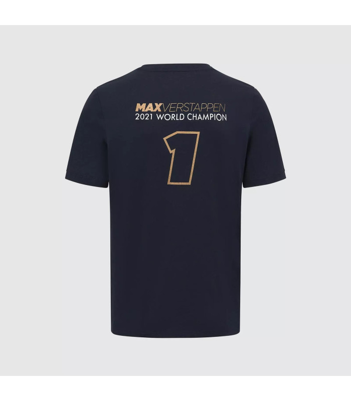 T-shirt Max Verstappen Champion du Monda Racing Team RedBull Officiel F1