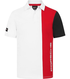 Polo porsche blanc homme