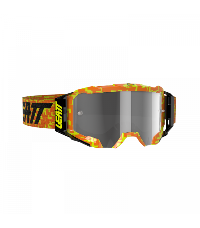 Masque LEATT Velocity 5.5 - orange Neon - Ecran gris clair 58% Officiel Motocross/VTT/BMXDH